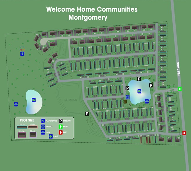 Montgomery Mobile Home Community - 1997 FM 1485 Rd, Montgomery, TX 77356 - Site Plan