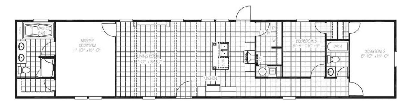Jessup Housing Mobile Home Sales - The Augusta - Floor Plan